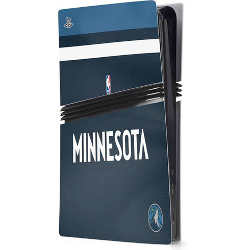 NBA Minnesota Timberwolves Jersey PS5 Pro Console Skin